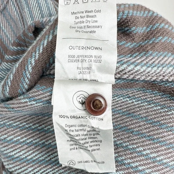 OUTERKNOWN LONG SLEEVE BUTTON UP STRIPED SHIRT - Picture 8 of 9